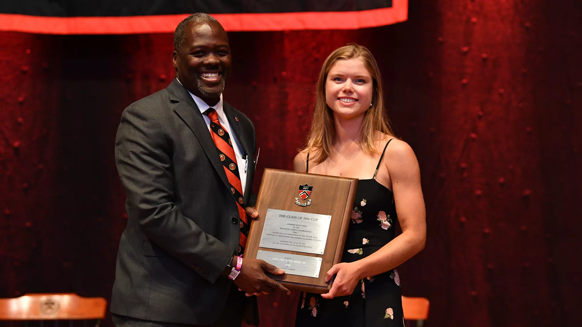 John Mack with Madeleine Polubinski posed photo