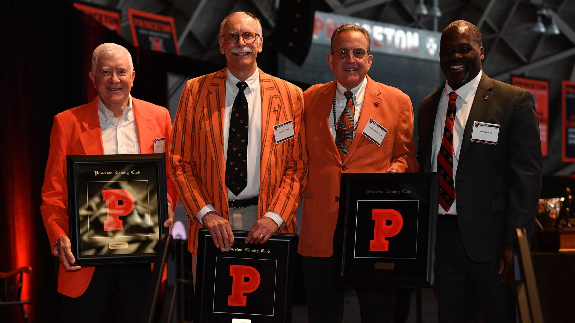 PVC board members with awards