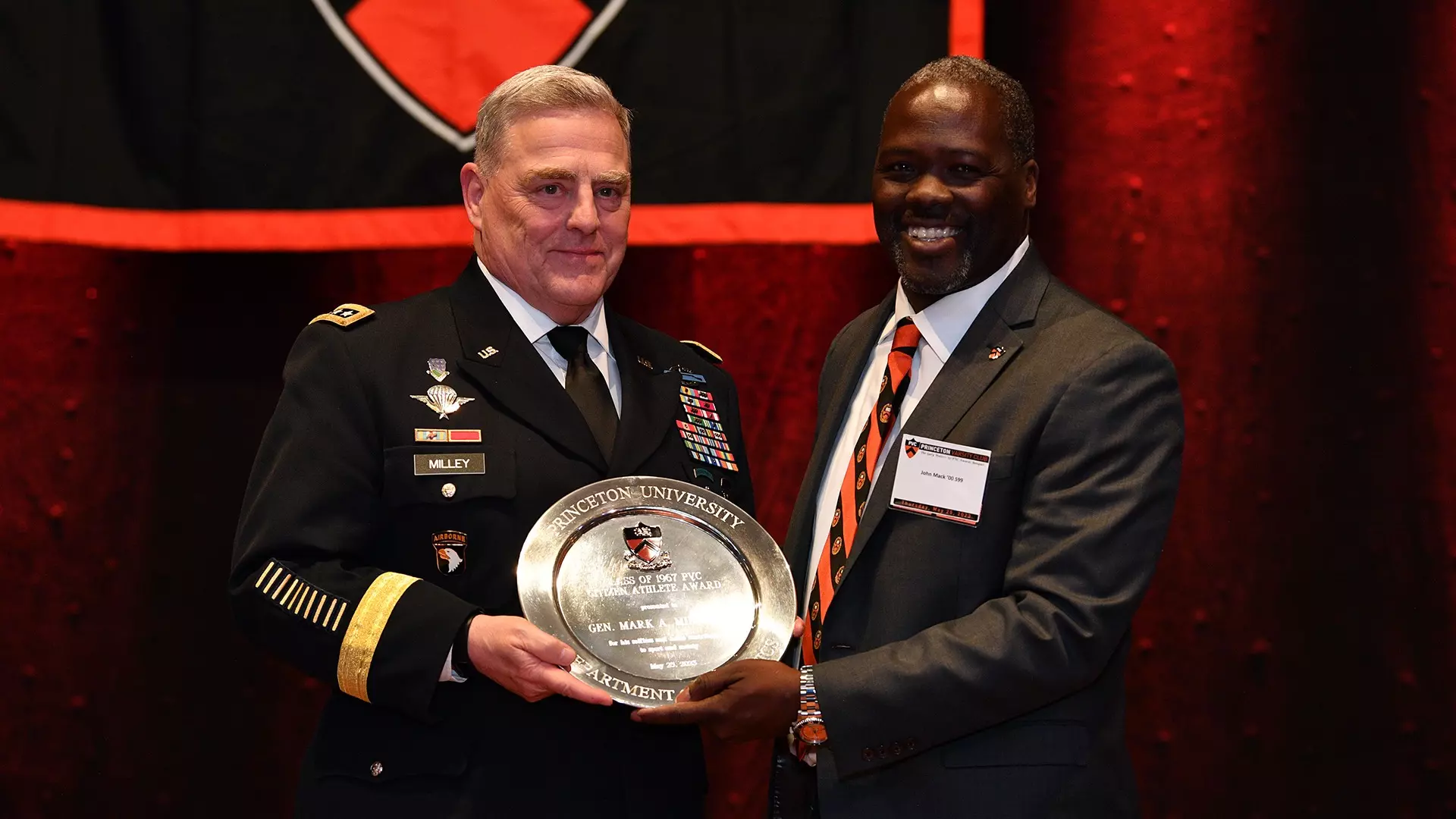 Gen. Mark Milley and John Mack posed photo