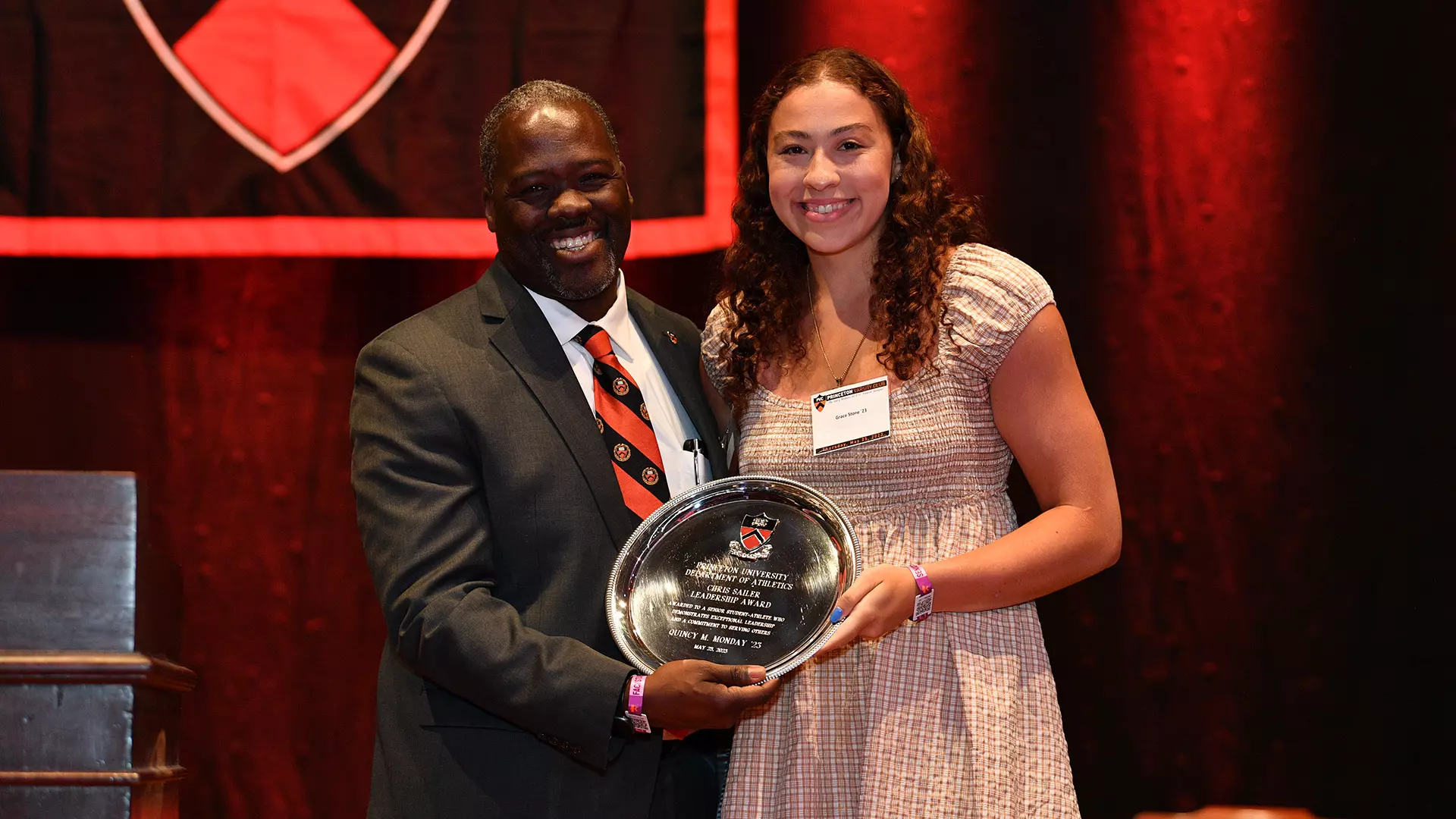 John Mack and Grace Stone posed photo