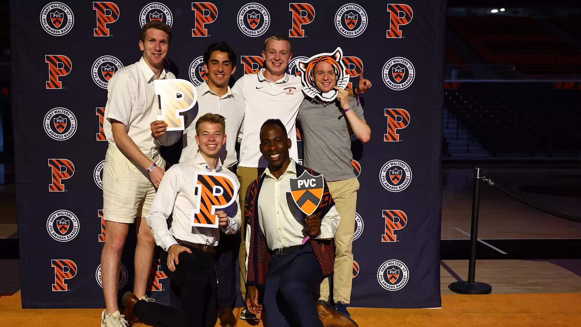 Attendees in posed photo