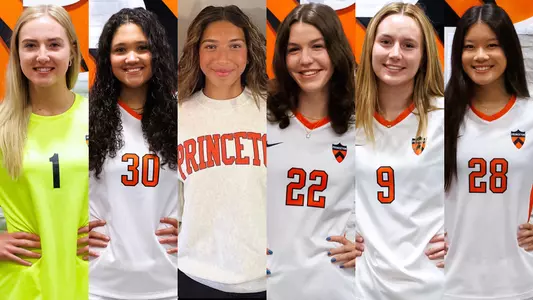 posed photos of 2027 women's soccer incoming freshmen