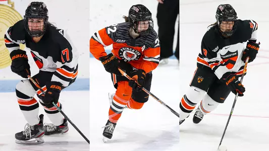 Action photos of Daniella Calabrese, Maggie Connors and Annie Kuehl