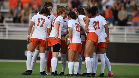 women's soccer huddle photo