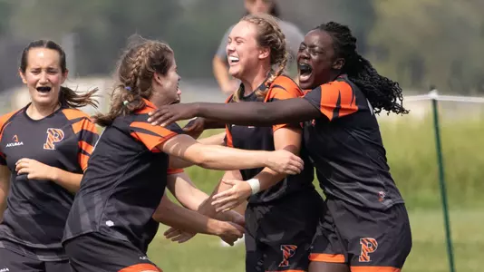 Women's Rugby Huddle.