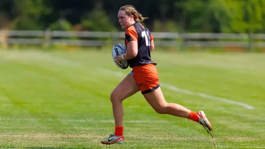 Princeton Women’s Rugby host Bowdoin at Haaga House on Rickerson Field on September 21, 2024.