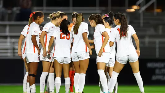 women's soccer huddle photo