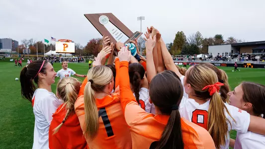 women's soccer ivy tournament celebration photo