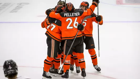 Men's Hockey celebration at Brown 2024