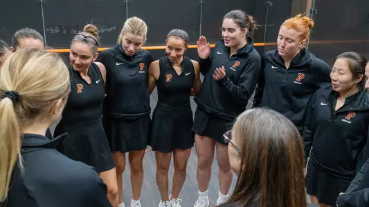 women's squash group candid