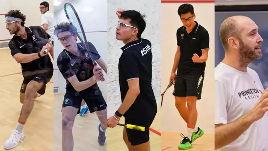 action shots of karim elbarbary hollis Robertson Thomas rosini Alastair cho and coaching action of Sean Wilkinson