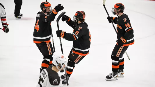 Hockey celebration at Brown