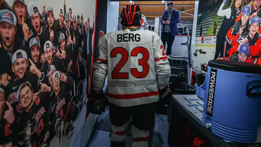 Joe Berg Walking Toward ice