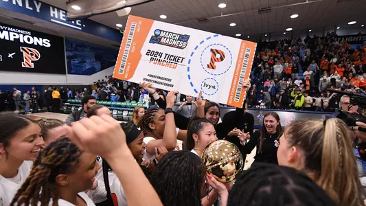 Princeton celebrates its 2024 Ivy League Women's Basketball Championship