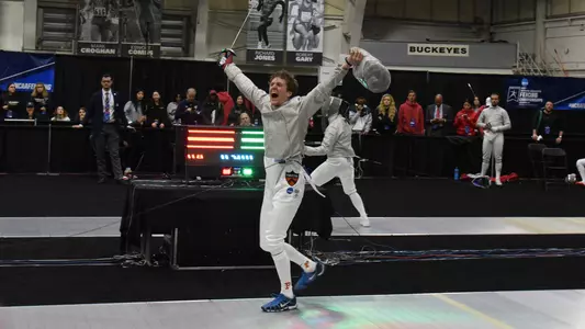 Andrew Johnson celebrates a win