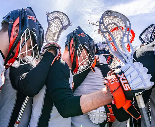 Men's Lacrosse Huddle