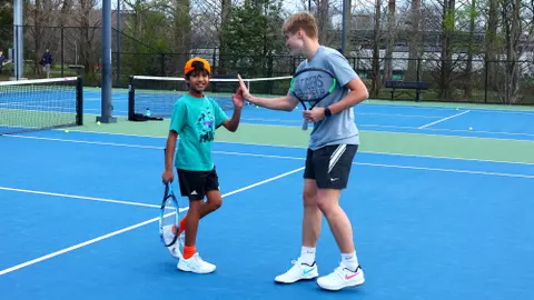 Princeton Men’s Tennis Camp on April 7, 2024.