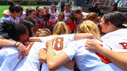 Women's Lacrosse Team Huddle