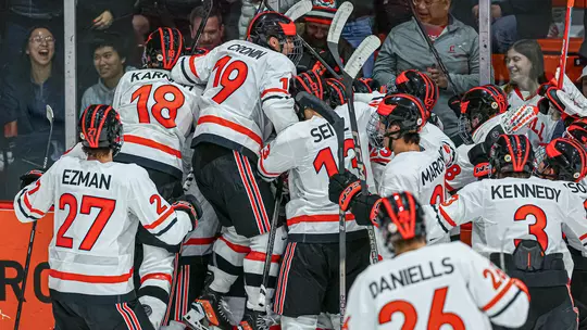 Men's Hockey Celebration vs. Cornell 2023