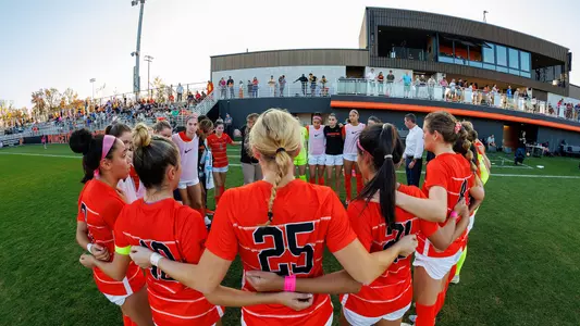 women's soccer huddle photo