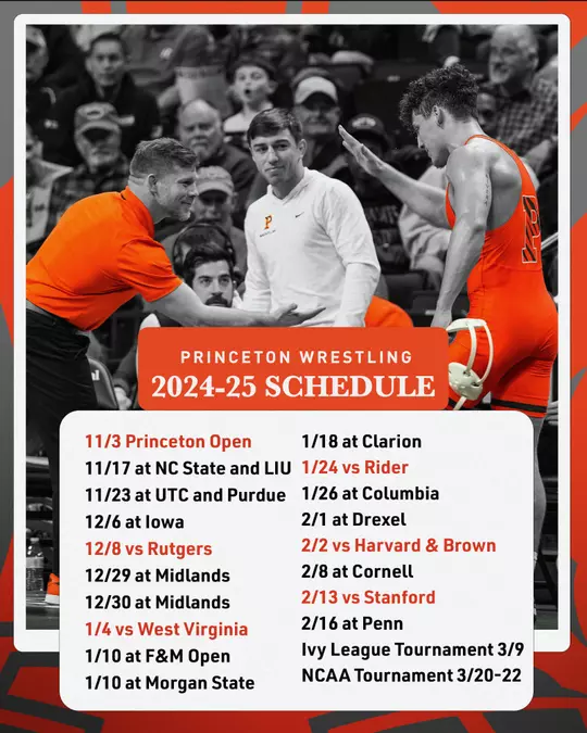 Wrestling Schedule 2024-2025