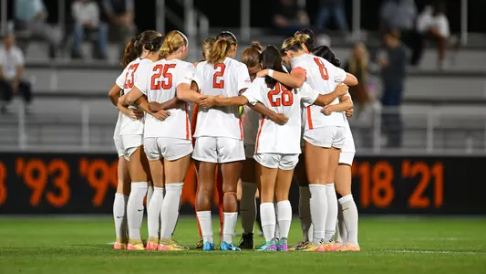 women's soccer huddle photo