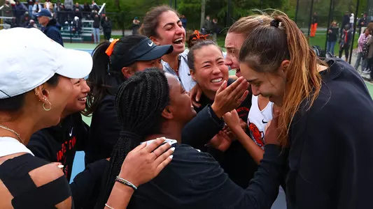 Women's Tennis Group Celebration