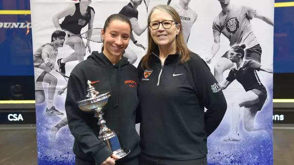 Zeina Zein with gail ramsay and 2025 CSA individual trophy