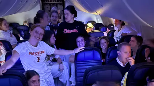 Field hockey on the plane