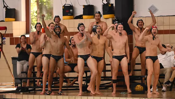 Men's Water Polo Team Celebration