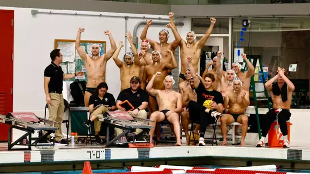 Men's Water Polo Team Celebration