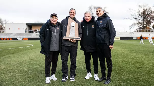 Jim Barlow, Steve Totten, Tom Moffat and Sam Maira with Ivy Tournament Trophy 2025
