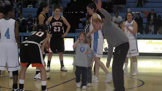 Young Beth Yeager at Princeton-Columbia WBB in 2009