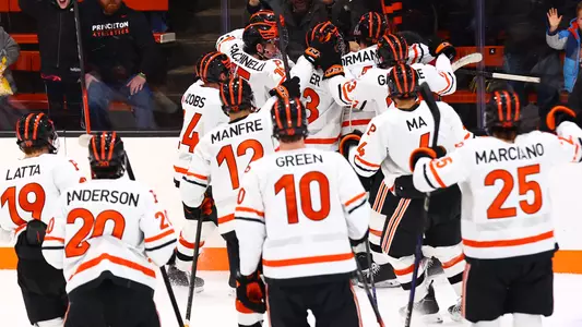 Men's Hockey Celebration vs Brown