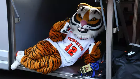 Princeton Tiger on the bus