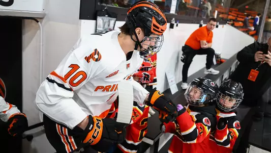 Malcom Green taking the ice at Hobey Baker Rink