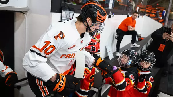 Malcom Green taking the ice at Hobey Baker Rink