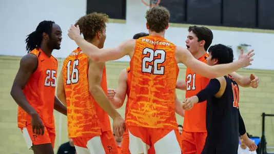Men's Volleyball Huddle