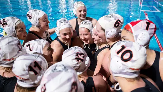 Princeton Women's Water Polo Celebration