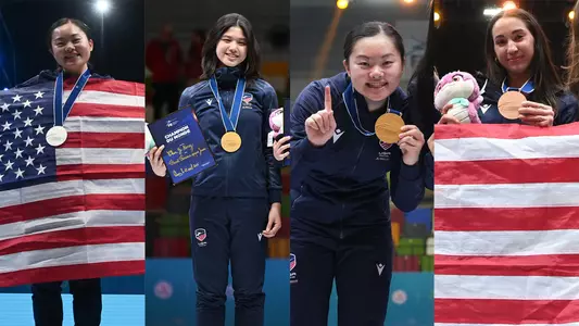 medal photos of Alexandra Lee, Chin-Yi Kong and Leehi Machulsky