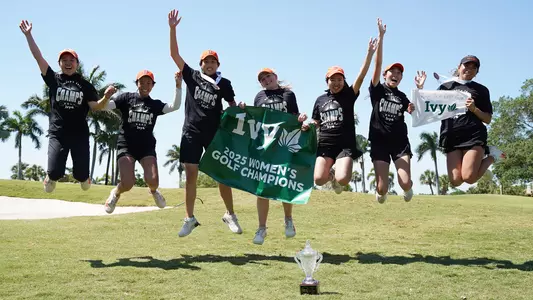 ivy women's golf championship celebration photo 2025
