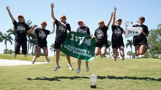 ivy women's golf championship celebration photo 2025