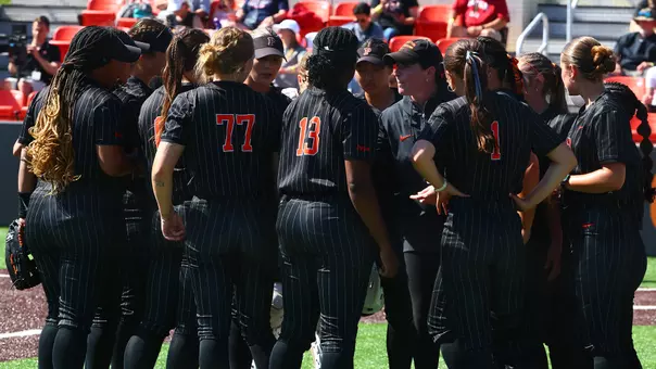 softball huddle photo