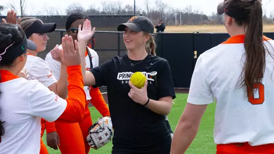 Ashley McDonald coaching action