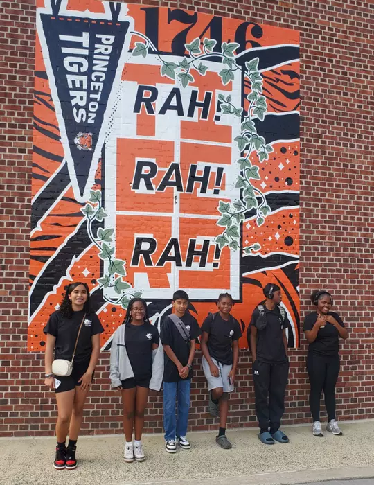 Students of Tigers Together Journey to Athletics at Jadwin Gym