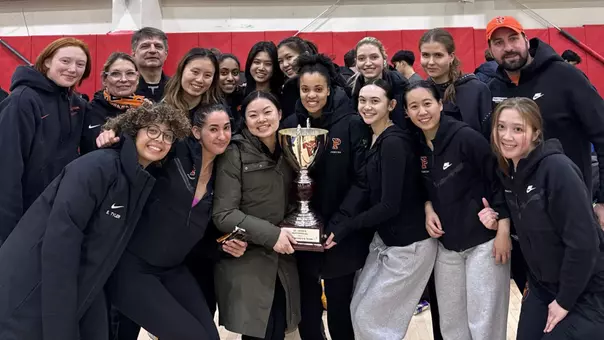 women's fencing with st. john's super cup trophy