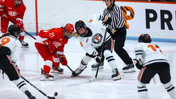 women's hockey action vs cornell