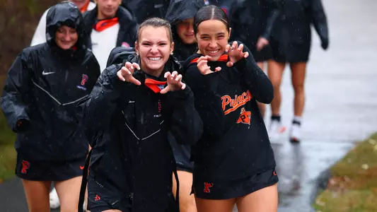 Lilly Wojcik and Molly Nye making Tiger claw pose