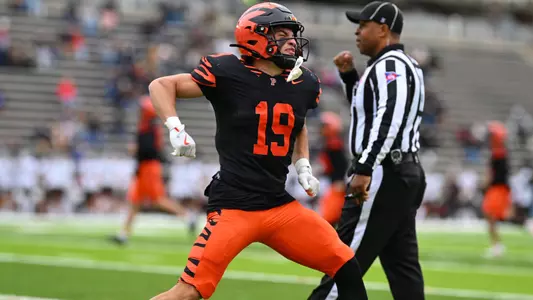 Princeton Football celebration vs. Brown