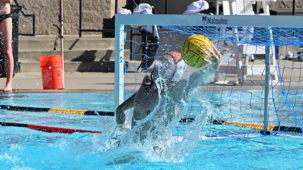 Kristóf Kovács makes a save against Pacific